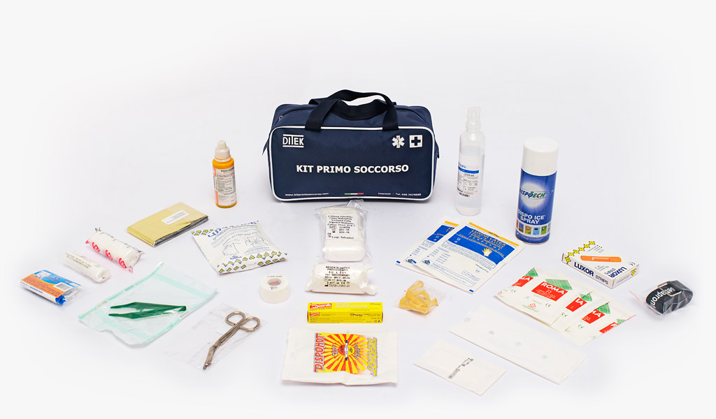 19 PC Pronto Soccorso Kit To Go Emergenza Casa Auto Esterni Medico Set  Compatto